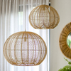 Kreative personalisierte Vogelnest Esszimmer Kronleuchter Rattan Vintage Restaurant Licht