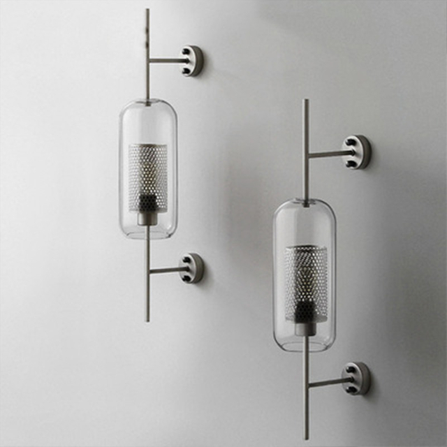 Dekorative einfache kreative Persönlichkeit Schlafzimmer Wand moderne rustikale Glaswandlampen