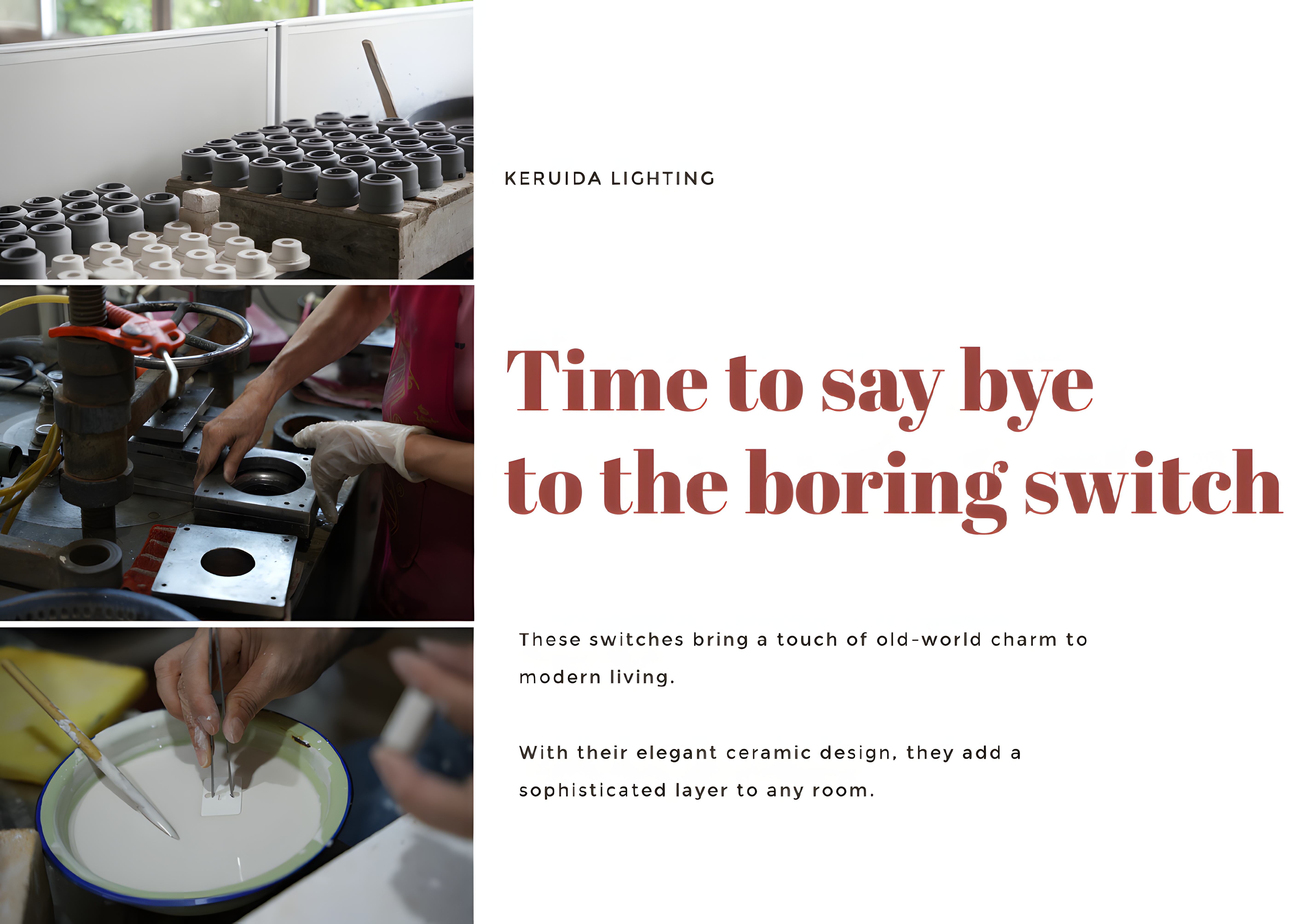 Porzellanwandschalter