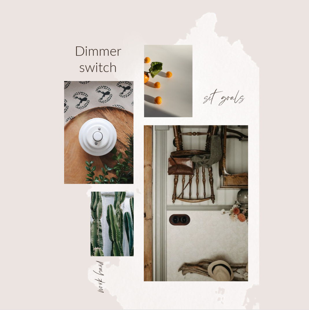 Dimmerschalter aus Porzellan